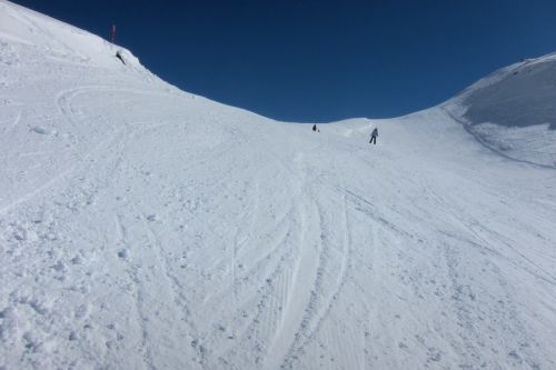 Am Pass hats ziemlich geweht

