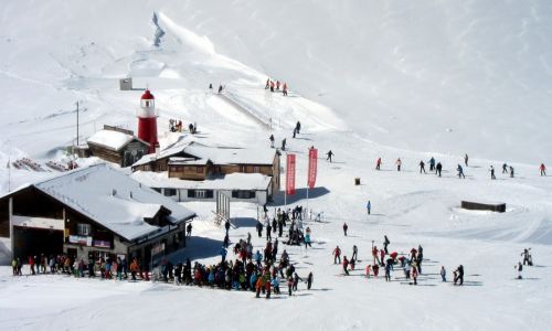Zauberteppich neu am Oberalppass, da in Valtgeva Saisonschluss ist
