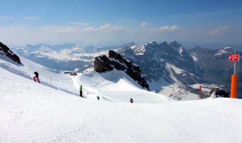Himmlisch zum fahren hier - perfekte Pisten um 15.45 Uhr
