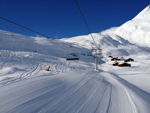 Die "mittlere" Piste ist immer noch nicht gemacht - es gibt aber genug Ersatz
