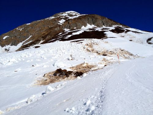 Schneerutsche im Val Val
