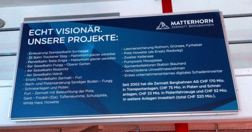 Projekte der Bergbahnen
