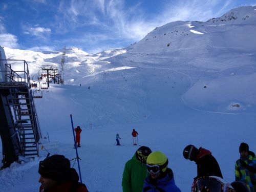 3SB Lago Goillet, nette Pisten, leider ist die beste von Rennteams besetzt, grrr
