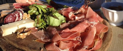 Essen heute im Rifugio Guide
