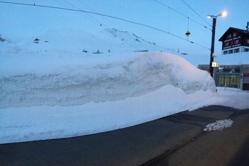 Auf dem Weg nach Sedrun, Oberalppass, 21.3.2013
