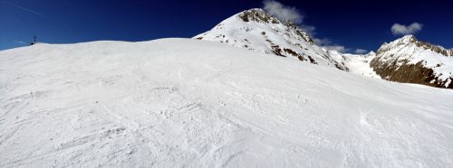 Wahnsinn, dank der Kälte um 14.30 Uhr immer noch Pulverschnee!
