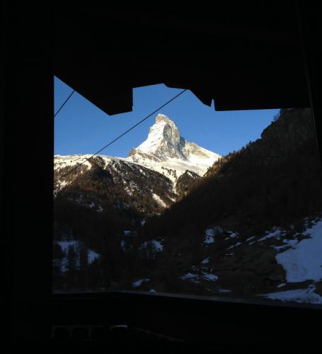 Mittwoch, 17. April 2013 - die Aussicht aus dem Bett (!)
