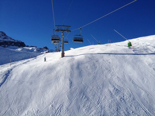 Ohne Schneekanonen würde es hier wohl arg aussehen
