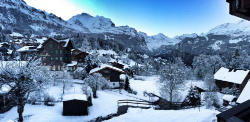 Wengen am Morgen vom Mittwoch, 22. Januar 2014
