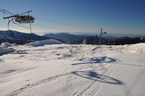 Südalpen-Skireise Februar 2014: Mehr Bilder demnächst in separatem Album (hier: Col de Turini)
