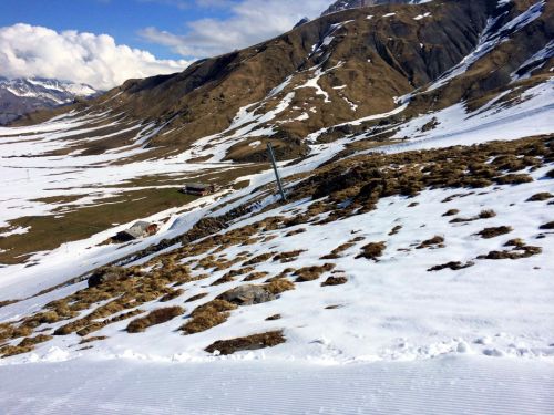 Wenig Schnee, aber beste Pisten.
