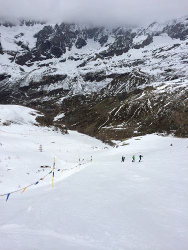 Nette Abfahrt nach Cervinia
