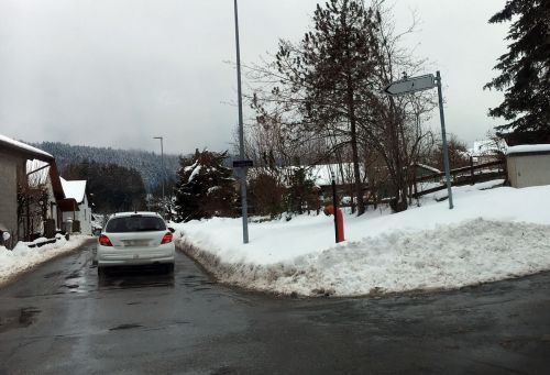 Auf dem Weg zum Téléski de Tramelan, 20. Januar 2016
