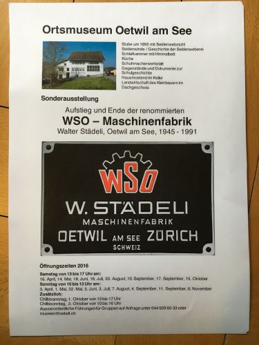 In Oewtil am See findet ab heute auch eine Sonderausstellung zu WSO statt. Kleiner geschichtlicher Abriss zum Skilift Alpsu und WSO [url=https://www.facebook.com/skiliftalpsu/posts/201541083560531]hier[/url] 
