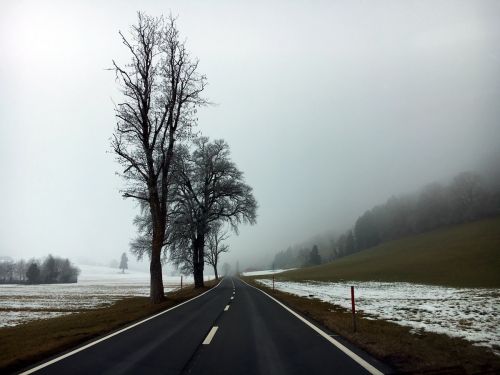 Anfahrt nach Rüschegg, 13. Februar 2017
