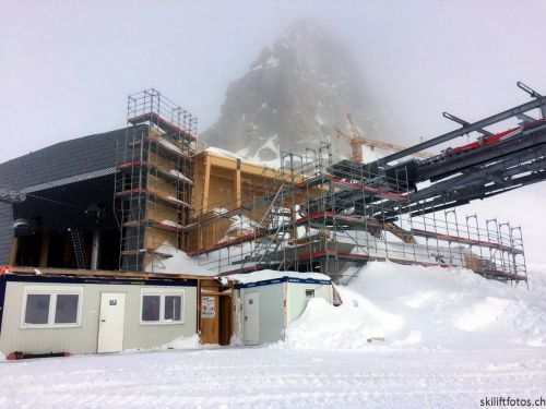 Neue Bergstation Schneehüenerstock, 11.1.2018 (Foto: JR)

