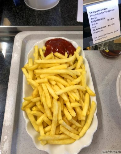 Milez: 12.50 für eine "grosse" Portion Frites, dazu verbotene Mindestbeträge bei Kartenzahlung - ÄCHZ

