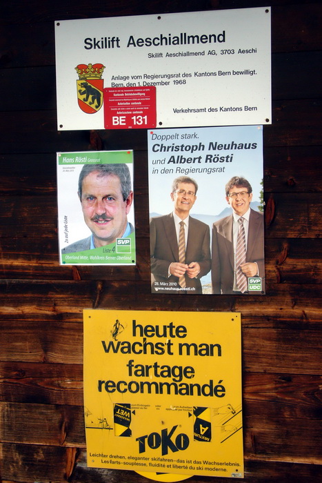 Ziemlich SVP-dominierte und fromme Gegend hier...

