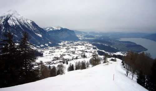 Recht coole Piste hier runter...

