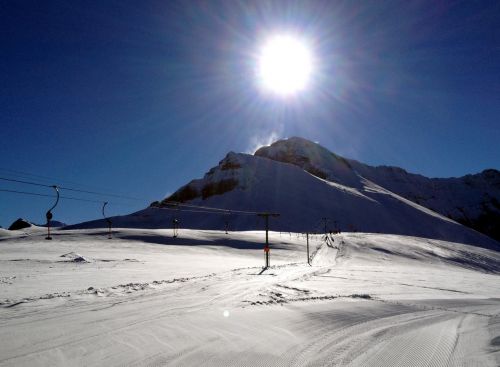 Teller-Skilift Hohmatti, führt zu den hinteren Pisten
