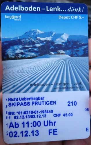 Die Tageskarte ab 11 Uhr für 45 Franken
