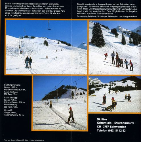 Prospekt Grimmialp, früher 1980er-Jahre (Archiv Jakob Schuler)
