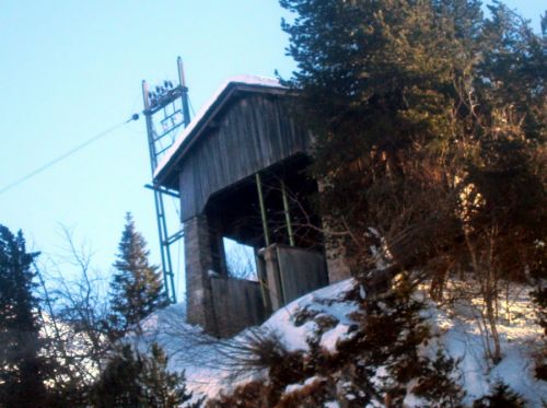 Bergstation alte Bahn, 14. Januar 2012
