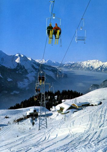 Postkarte Hasliberg, ca. 1960er-Jahre (Archiv [url=http://skilift-nostalgie.ch]Jakob Schuler[/url])
