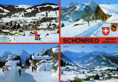 Postkarte Schönried, ca. 1970er-Jahre (Archiv [url=http://skilift-nostalgie.ch]Jakob Schuler[/url])

