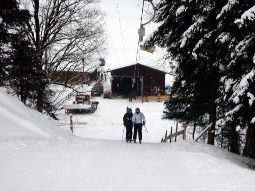 Blick zurück in den ersten Steilhang
