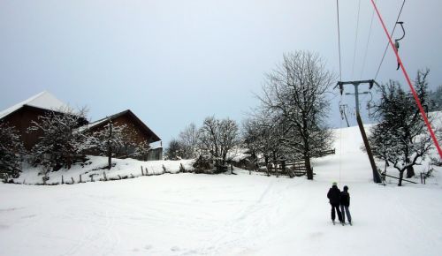 Bald passieren wir wieder einen Hof, diesmal gehts quer durch den Obstgarten
