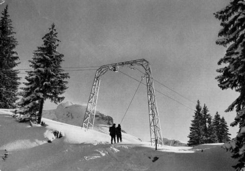 Postkarte Skilift Schwelfelbergbad, ca. 1950er-Jahre (Archiv [url=http://skilift-nostalgie.ch]Jakob Schuler[/url])
