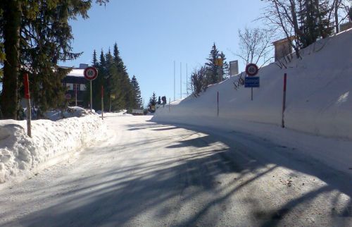Hinfahrt: Tiefster Winter am 1. März 2010
