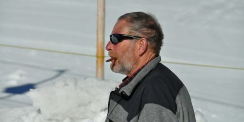 So muss ein Skiliftmann sein!

