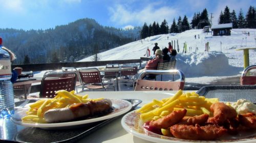Mittagessen an der Sonne
