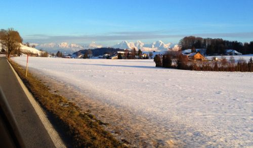 Auf der Rückfahrt nach Bern
