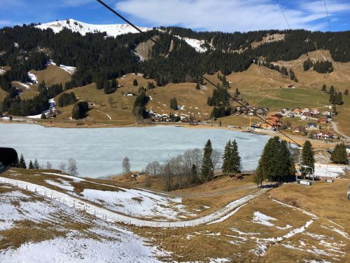 Zum zweiten Mal in Schwarzsee, diesmal im Frühling: 4. März 2017
