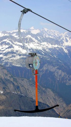 Gemsstock (Andermatt), Skilift Gurschen, April 2007
