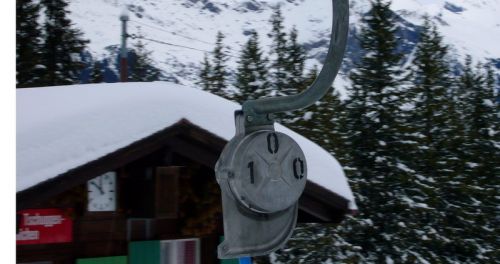 Hydroll-Gehänge, Skilift Tschuggen, Grindelwald (Januar 2008)
