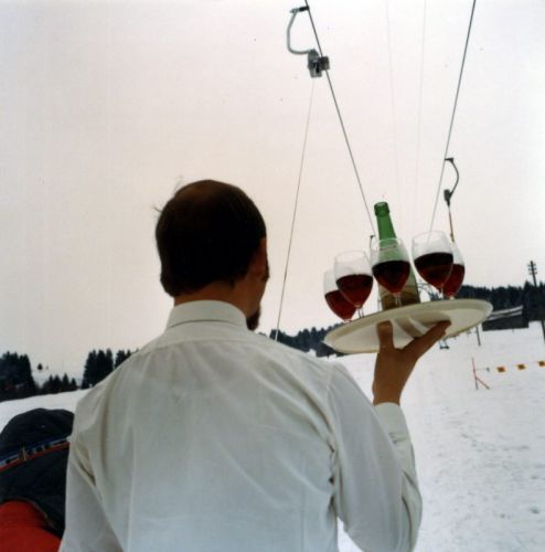 Bild für Werbung "Komfort mit Hydraulik-Gehänge", undatiert, Archiv WSO Oetwil / Nachlass W. Städeli, ca. frühe 1970er-Jahre
