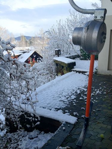 SL-9H vom Skilift Drun, Sedrun, in Bern konserviert
