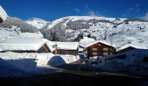 Erster Blick aufs Skigebiet
