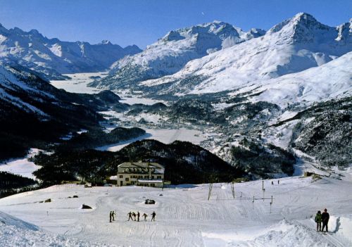 Postkarte Muottas Muragl, ca. 1970er-Jahre (Archiv [url=http://skilift-nostalgie.ch]Jakob Schuler[/url])
