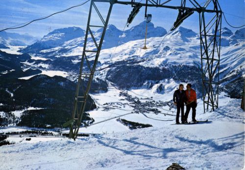 Postkarte Muottas Muragl, ca. 1970er-Jahre (Archiv [url=http://skilift-nostalgie.ch]Jakob Schuler[/url])
