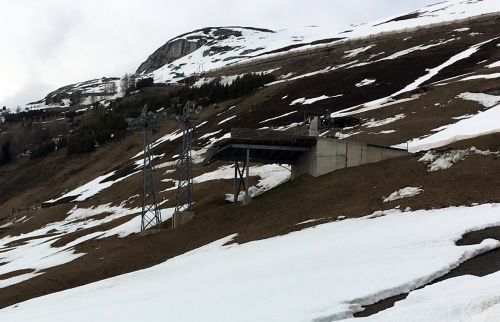 Abriss 2er-Sesselbahn Andermatt-Nätschen, 31. März 2017

