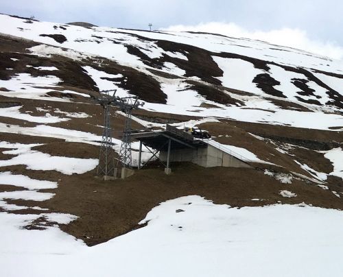 Abriss 2er-Sesselbahn Andermatt-Nätschen, 31. März 2017
