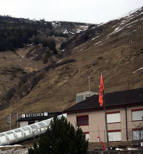 Abriss 2er-Sesselbahn Andermatt-Nätschen, 31. März 2017

