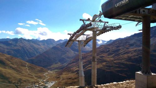 Mittelstation Gondelbahn Oberalppass-Schneehüenerstock, Stand 30.9.2018
