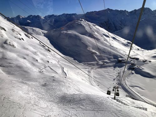 Gondelbahn Oberalppass-Schneehüenerstock, Januar 2025
