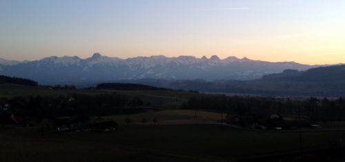 Rückfahrt nach Bern im Zug

